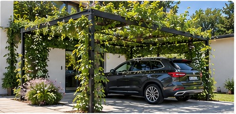 Carport végétalisé