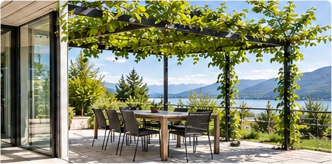 Pergola végétale
